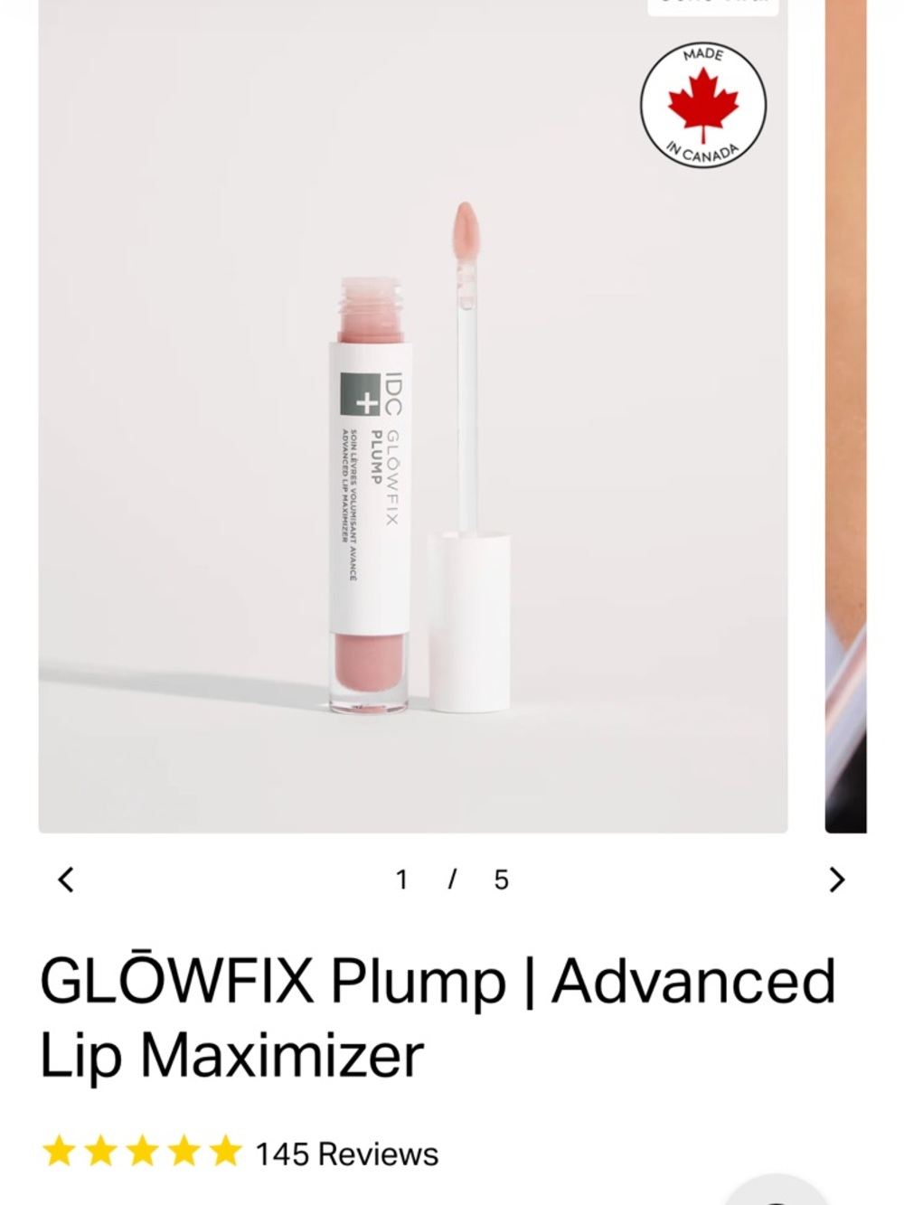 DC GLOWFIX Plump Lip Gloss in Light Pink